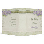 Vintage Look Lilac Hydrangea - Wedding Planner Vinyl Binder