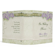 Vintage Look Lilac Hydrangea - Wedding Planner Vinyl Binder