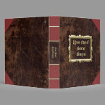Vintage Look Personalized Recipe Binder