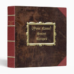 Vintage Look Personalized Recipe Binder