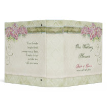 Vintage Look Pink Hydrangea - Wedding Planner Binders