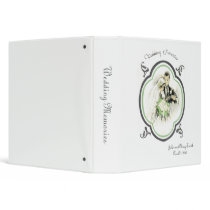Vintage Look Wedding Memories Book or Planner binders