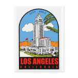 Vintage Los Angeles City Hall travel ad postcards
