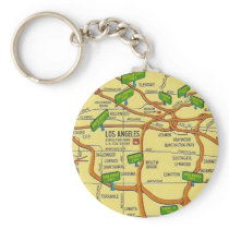 Vintage Los Angeles Key Chain