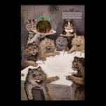 Vintage Louis Wain Cats Christmas Party Poster posters
