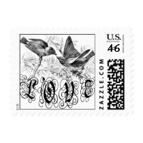 Vintage Love Birds Apparel and Gifts stamps