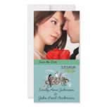 Vintage Love Birds Save the Date  Your Photo Photo Card Template