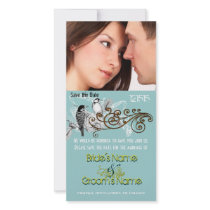 Vintage Love Birds Save the Date Your Photo photo cards by samack Vintage Love Birds Save the Date Your Photo photo cards