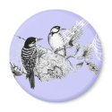 Vintage Love Birds Wedding Invitation magnet