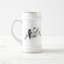 Vintage Love Birds Wedding Invitation mugs by samack Vintage Love Birds Wedding Invitation mugs