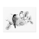 Vintage Love Birds Wedding Invitation postcard