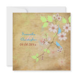 Vintage Love Birds Wedding Invitations