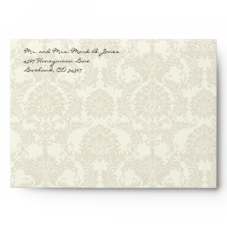 Vintage Love Birds White Flower Branch Envelopes envelope