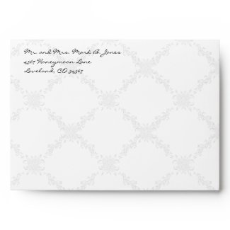 Vintage Love Birds White Flower Branch Envelopes envelope