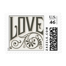 Vintage Love Flourish Stamps