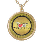 Vintage love gold romantic necklace necklaces