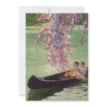 Vintage Love in a Canoe Personalized Invites