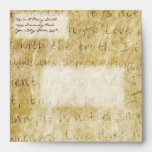 Vintage Love is Patient Square Envelope