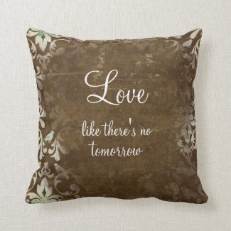 Vintage Love Quote Throw Pillows