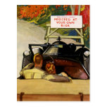 Vintage Love, Road Closed Proceed at Your Own Risk Postcards