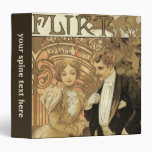Vintage Love Romance, Art Nouveau, Alphonse Mucha 3 Ring Binders