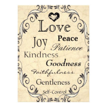 Vintage Love Scripture Cream Wedding Invitation
