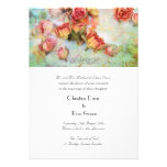 Vintage lovely roses wedding invitations invitations