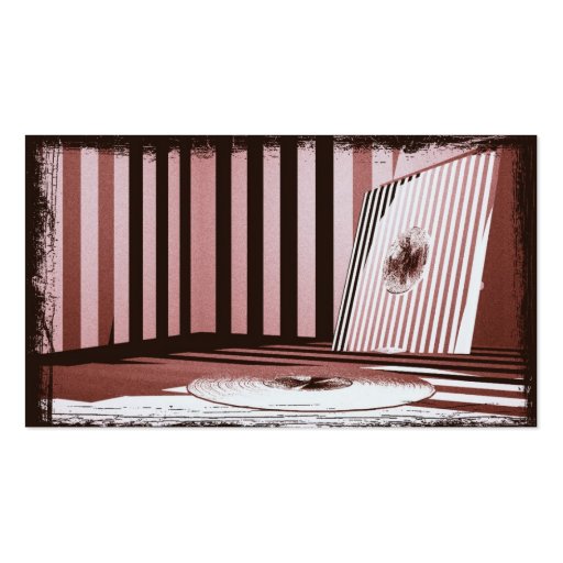 vintage LP PINK Business Card Template