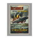 Vintage Lusitania Poster (Irish Recruiting) postcards by scenesfromthepast Vintage Lusitania Poster (Irish Recruiting) postcards