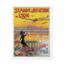 Vintage Lyon Aviation Week Travel Ad Post Card