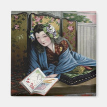 Vintage Madame Butterfly Magnet