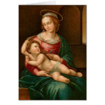 Vintage Madonna and Child Card