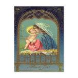 Vintage Madonna and Child Christmas Post Card