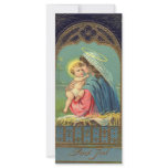 Vintage Madonna and Child Christmas Personalized Rack Card