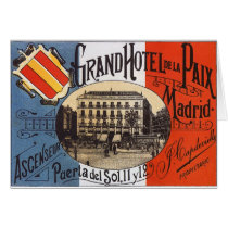 Vintage Madrid Greeting Card
