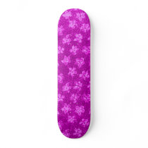 Vintage Magenta Violets Skateboard