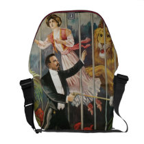 Vintage Magic Act Poster Messenger Bags