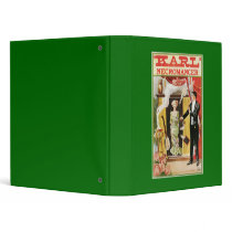 Vintage Magic Poster Karl Necromancer 1910 Vinyl Binder