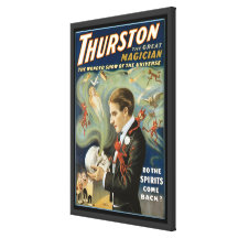 Vintage Magic Poster; Thurston, The Great Magician Canvas Print