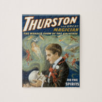 Vintage Magic Poster; Thurston, The Great Magician Jigsaw Puzzle