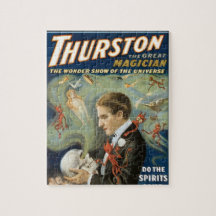 Vintage Magic Poster; Thurston, The Great Magician Jigsaw Puzzle
