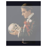 Vintage Magician Thurston holding a Human Skull flyers
