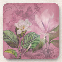 Vintage Magnolia Song Apparel and Gifts Drink Coasters