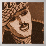 VINTAGE MALE SEPIA TONE PRINT
