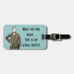 Vintage Man luggage tags