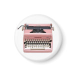 Vintage Manual Pink Typewriter Magnet Vintage Manual Pink Typewriter Magnet