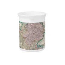 Vintage Map of Bavaria Germany (1799) Pitchers