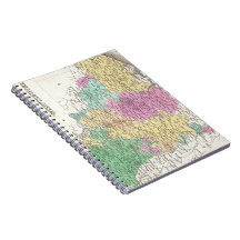 Vintage Map of Belgium (1827) Note Book