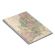 Vintage Map of Belgium (1873) Journal
