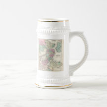 Vintage Map of Boston Harbor (1857) Mug